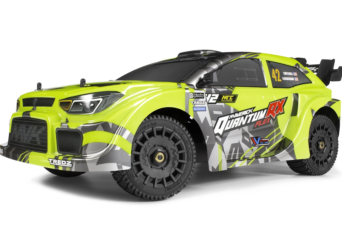 QuantumRX FLUX 1/8 RTR 4WD Brushless RC Rally Car - Image 2