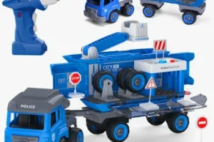 Construction Police RC Truck 81 Pcs
