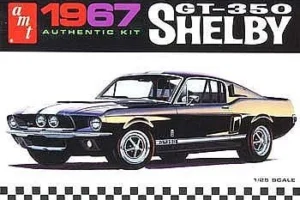 1967 Shelby GT350 Car (Black) Plastic Model Kit