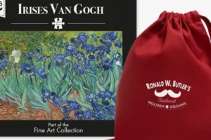 Irises by Vincent Van Gogh Wooden Jigsaw Puzzle