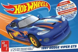 Hot Wheels 1997 Dodge Viper GTS Car (Snap) Plastic Model Kit